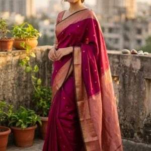 Silk Woven Jaipuri Saree