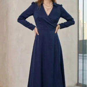 Premium Stylish Midnight Wrap Maxi Dress